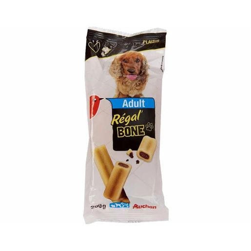 AUCHAN Snack para Cão Adulto Régal' Bone 200 g AUCHAN Snack para Cão Adulto Régal' Bone 200 g