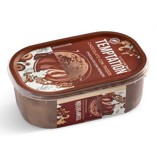 DIA TEMPTATION Gelado de Chocolate com Pedaços de Chocolate 1 L