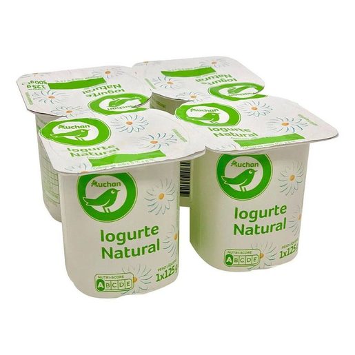 AUCHAN Iogurte Natural 4x125 g