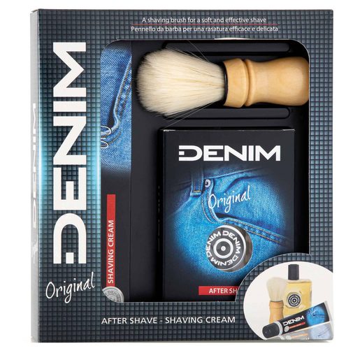 DENIM Coffret Original After Shave + Gel de Barbear + Pincel 1 un