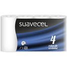 SUAVECEL Rolo de Cozinha Folha Dupla 4 un