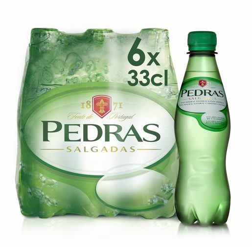 PEDRAS SALGADAS Água Com Gás 6x330 ml