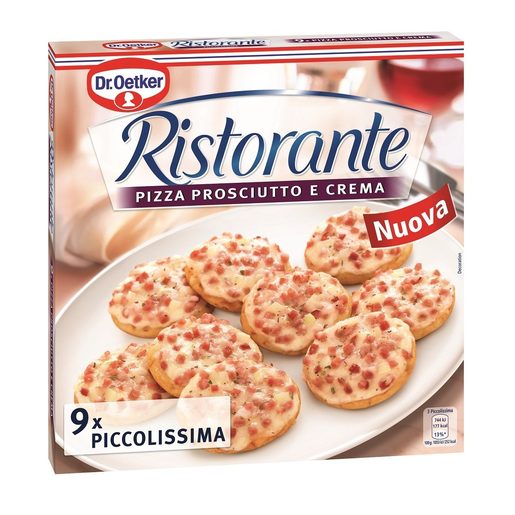 DR. OETKER Ristorante Pizza Prosciutto e Crema Piccolissima 9 Un
