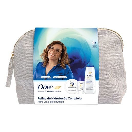 DOVE Bolsa Original Gel de Banho 225 ml + Roll On 50 ml + Creme 150 ml 1 un