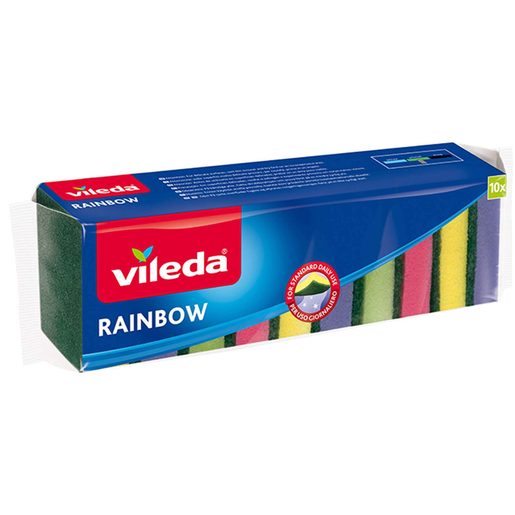 VILEDA Esfregão Esponja Rainbow 10 un