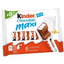 KINDER Barrinhas de Chocolate de Leite Maxi 6x21 g
