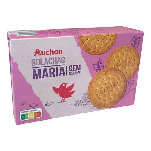 AUCHAN Bolacha Maria sem Açúcar (2 x 200 g) 400 g