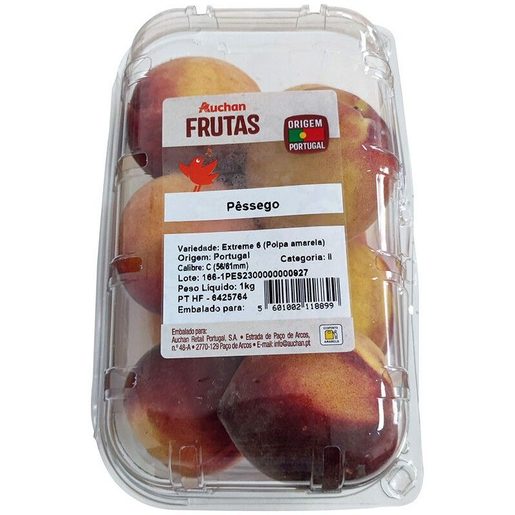AUCHAN Pêssego Vermelho 1 kg AUCHAN Pêssego Vermelho 1 kg