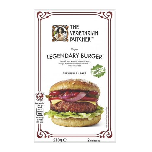 THE VEGETARIAN BUTCHER Legendary Burguer Vegan 2x109 g THE VEGETARIAN BUTCHER Legendary Burguer Vegan 2x109 g