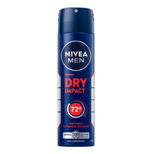 NIVEA Desodorizante Spray Men Dry Impact 150 ml NIVEA Desodorizante Spray Men Dry Impact 150 ml