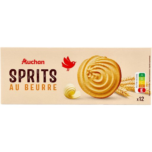 AUCHAN Bolacha Manteiga Spirits (12 un) 250 g
