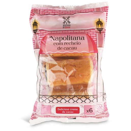 O MOINHO DO DIA Napolitana Recheada de Cacau 270 g