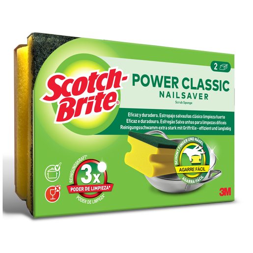 SCOTCH-BRITE Salva Unhas Fibra Verde 2 un