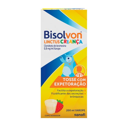 BISOLVON Linctus Criança 0,8 mg/ml Xarope 200 ml