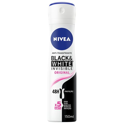 NIVEA Desodorizante Spray Invisible Black & White Original 150 ml