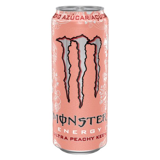 MONSTER ENERGY Ultra Peachy Bebida Energética Zero Açúcar 500 ml