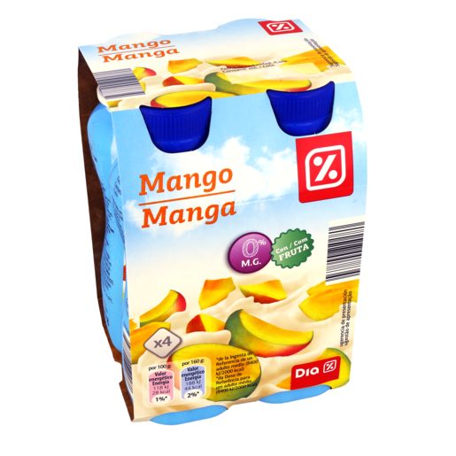 DIA LÁCTEA Iogurte Líquido Magro Polpa Manga 4x160 g