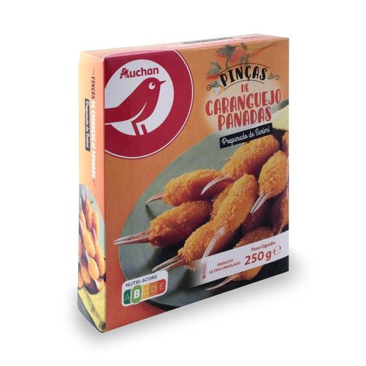 AUCHAN Pinças de Carangueijo Panadas 250 g AUCHAN Pinças de Carangueijo Panadas 250 g