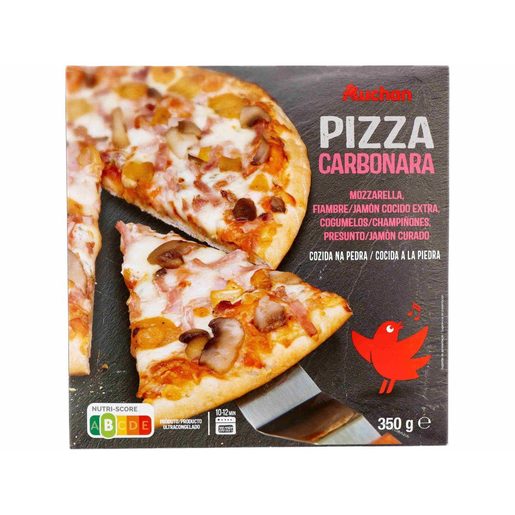 AUCHAN Pizza Carbonara em Cozedura de Pedra 350 g