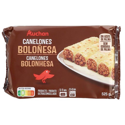 AUCHAN Canelones Bolonhesa 525 g AUCHAN Canelones Bolonhesa 525 g
