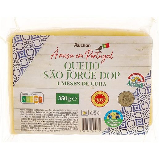 AUCHAN À Mesa em Portugal Queijo S. Jorge DOP Cura 4 meses 350 g