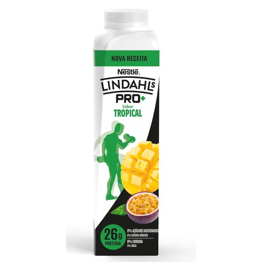LINDAHLS Iogurte Líquido Proteico Tropical Pro+ 330 ml