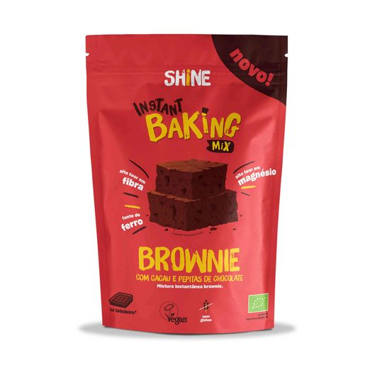 SHINE Mistura para Brownie sem Glúten Biológica 350 g