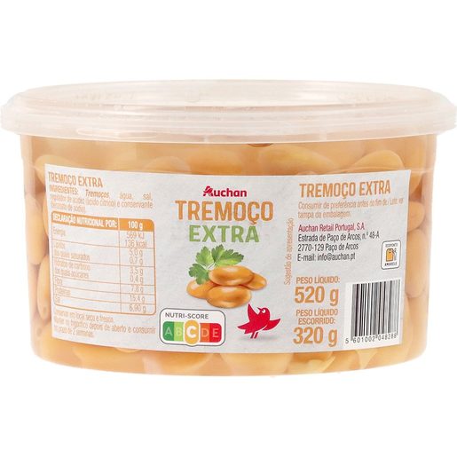 AUCHAN Tremoço Extra Taça 520 g AUCHAN Tremoço Extra Taça 520 g