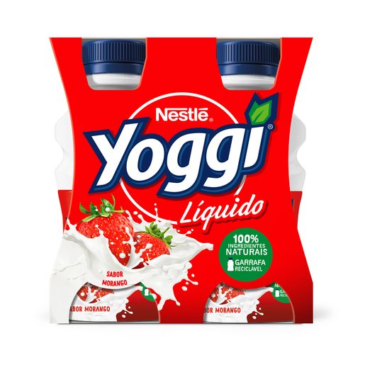 YOGGI Iogurte Líquido de Morango 4x160 g