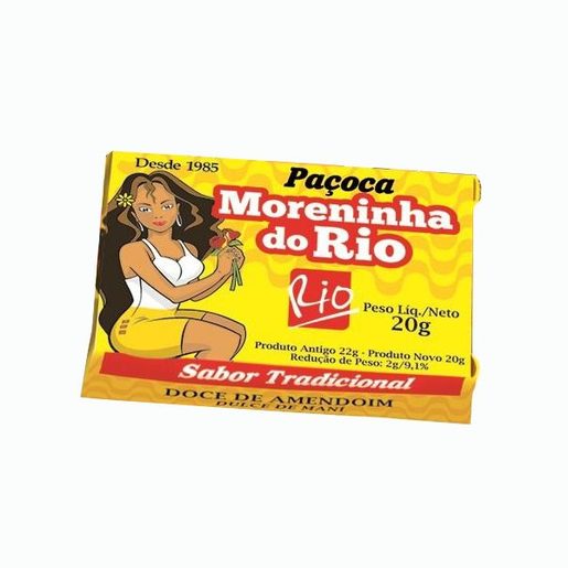 MORENINHA DO RIO Paçoca Retangular Embrulhada 20 g