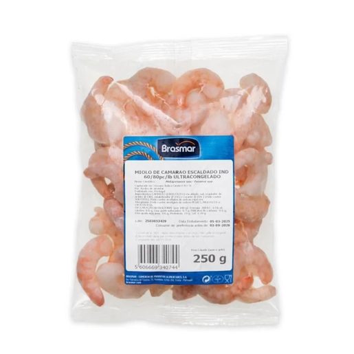 BRASMAR Miolo de Camarão 60/80 250 g BRASMAR Miolo de Camarão 60/80 250 g