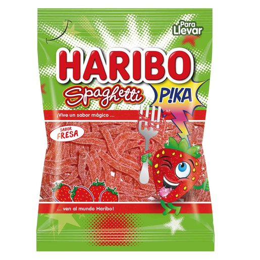 HARIBO Gomas Spaghetti Pica Sabor Morango 75 g