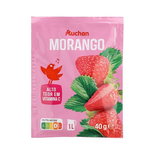 AUCHAN Bebida Instantânea Morango 40 g AUCHAN Bebida Instantânea Morango 40 g