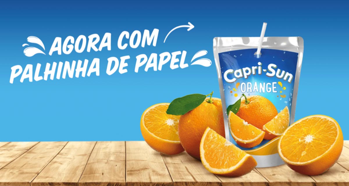 Capri-Sun ORANGE - Agora com palhinha de papel