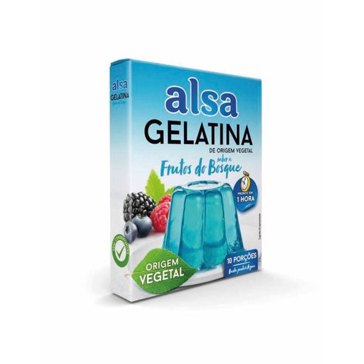 ALSA Gelatina Vegetal Frutos do Bosque 180 g