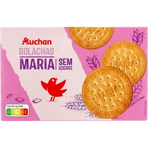 AUCHAN Bolacha Maria sem Açúcar (2 x 200 g) 400 g AUCHAN Bolacha Maria sem Açúcar (2 x 200 g) 400 g