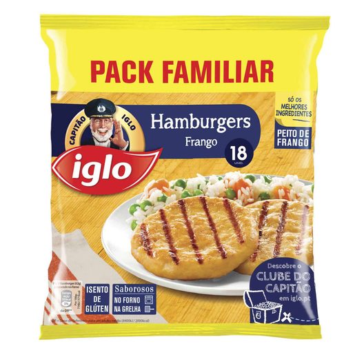 IGLO Hambúrgueres de Frango sem Glúten 18 un