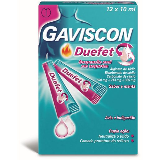 GAVISCON Duefet Suspensão Oral em Saquetas 12 un