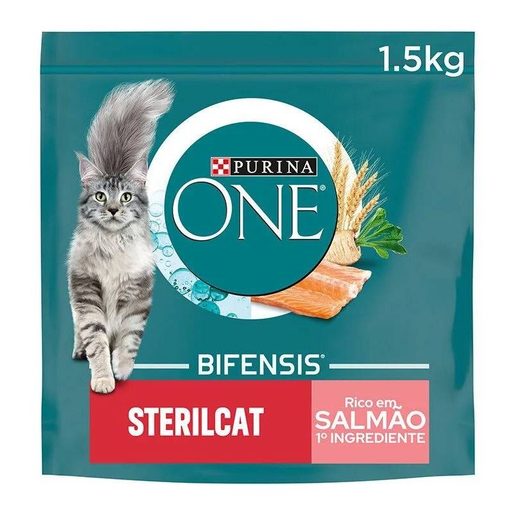 PURINA Ração Gato Esterlizado Salmão 1,5 kg