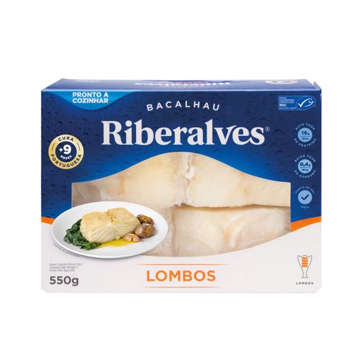 RIBERALVES Lombos Bacalhau 9 Meses Cura 550 g