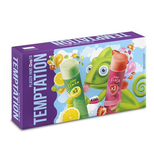 DIA TEMPTATION Gelados de Água Multipack de Morango E de Limão 6x110 ml DIA TEMPTATION Gelados de Água Multipack de Morango E de Limão 6x110 ml