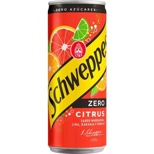 SCHWEPPES Refrigerante com Gás Citrus Zero Lata 330 ml