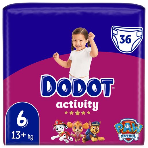 DODOT Fraldas Activity Tamanho 6 (+13 kg) 36 un DODOT Fraldas Activity Tamanho 6 (+13 kg) 36 un